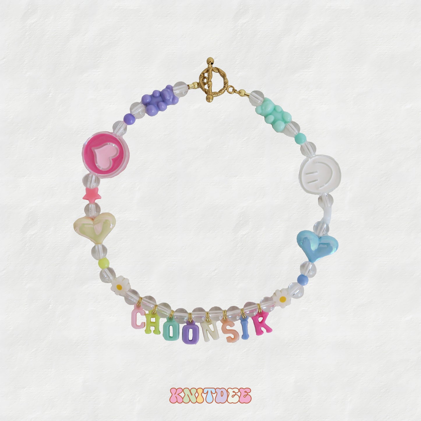 MIX ROUND BEADED NECKLACE COLLAR