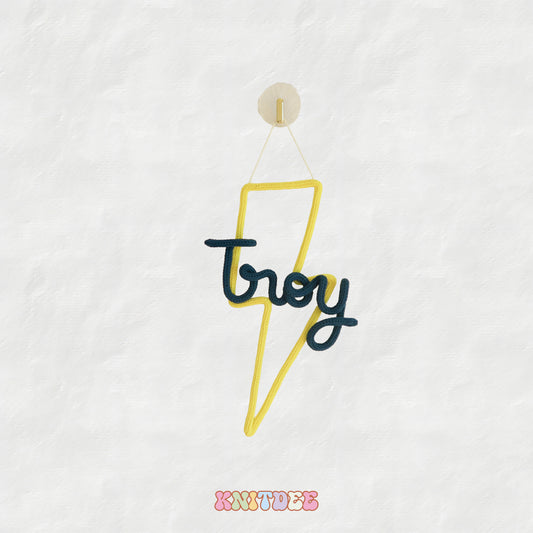 LIGHTNING BOLT NAME PERSONALISED