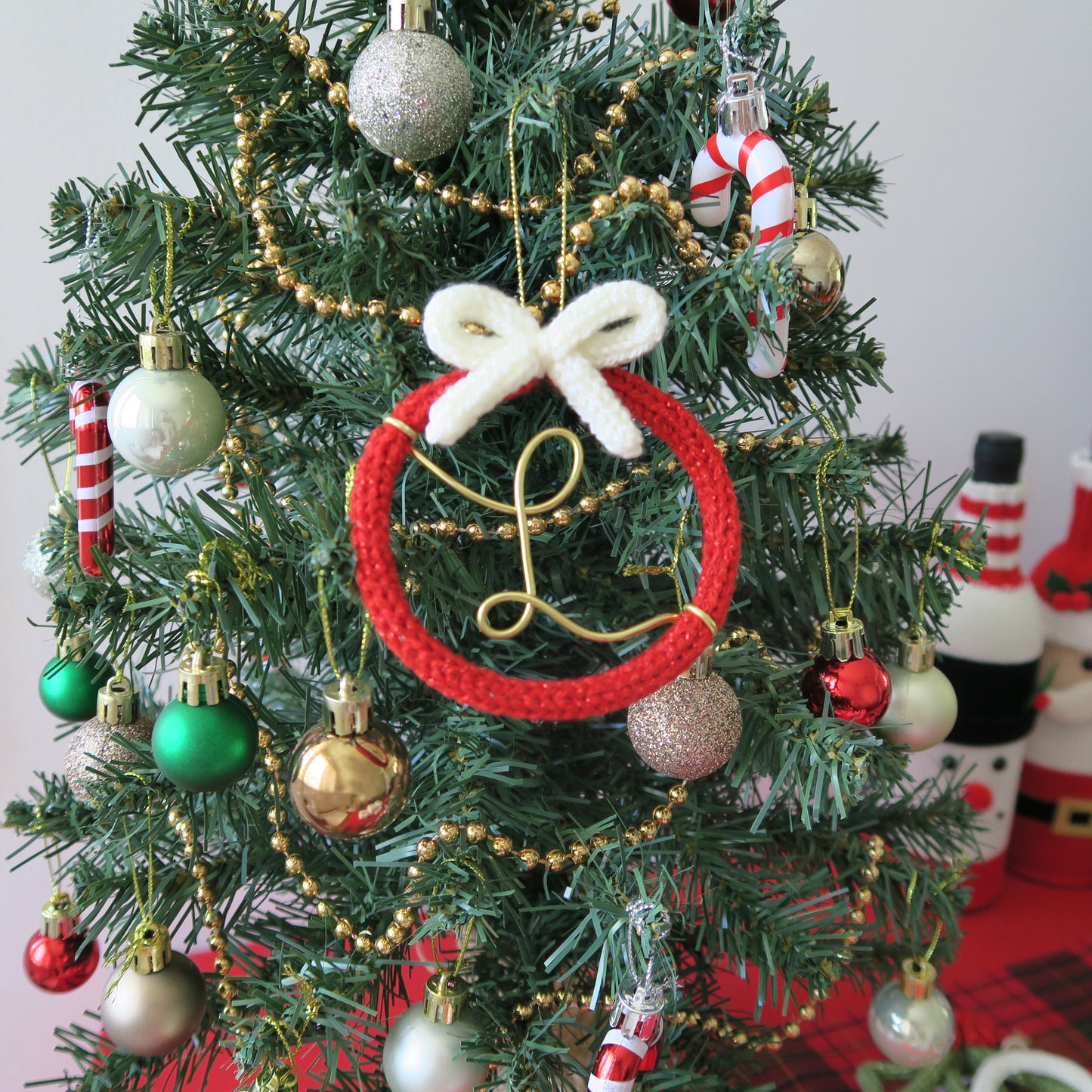 INITIAL BAUBLE CHRISTMAS ORNAMENT