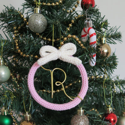 INITIAL BAUBLE CHRISTMAS ORNAMENT