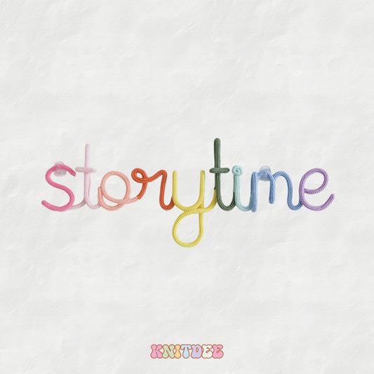 STORYTIME KNITTED WALL DECOR - RAINBOW